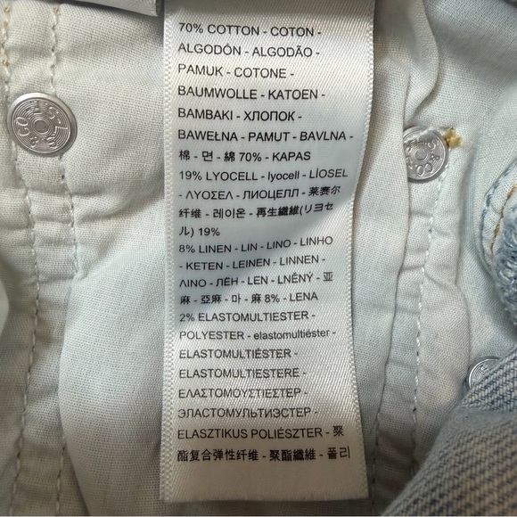 Levi's Ribcage Straight Ankle Light Wash Jeans Size 26 - Picture 13 of 14